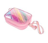 MOKKHNB Tiny Sequin Crossbody Bag for Lightweight Glitter Handbag with Mermaid Theme Rainbow Star Design for Years for Birthday Parties and Outings