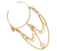 MOKKHNB Unique Layered Metal Chain Arm Cuff Bracelet for Women Upper Arm Band Comfortable and Not Easy to Fade Daily Wearing Birthday