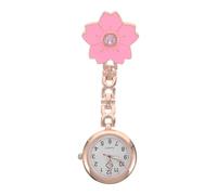 MOKKHNB Unisex Nurse Pocket Watch Strap, Flower Design Assistant Pocket Watch for Nursing Students, Easy to Read for Hospital and Clinical Use