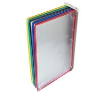 MOKKHNB Wall Folder Holder with Simple Design and Sturdy Pvc Material, 10-page Wall-mounted Document Display Rack for Organising Books and Conference Materials in Schools and Meeting Rooms