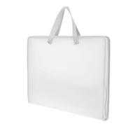 MOKKHNB Waterproof Art Portfolio Folder for Students, White Pp Material Portable Artwork Storage Bag with Multipurpose Design, for Office and School Work Organization