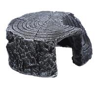 MOKKHNB Wear-resistant Resin Tortoise Ramp with Moist and Hidden Caves, Delicate Turtle Platform Stump for Pet Reptiles in Aquariums and Desert Landscapes, Stress-relief Habitat Decor