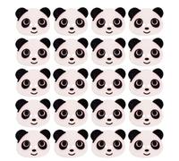 MOKKHNB Wood Buttons Sewing Cartoon Panda Head 100Pcs Double-Hole Fasteners for Handcraft Projects and Apparel