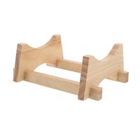 MOKKHNB Wood Stand for 1.5L Oak Aging Barrel - Whiskey Cask Holder - Wooden Stand for Beverage Dispenser - Gallon Water Bucket Support Rack Light Brown