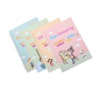 MOKKHNB Writing Practice Book with Groove Design and Pen Refill, Practical and Efficient English Letter Writing Copybook for Preschool Calligraphy