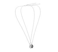 MOKKHNB Yin Yang Pendant Necklace Set for Couples and Friends Metal Relationship Necklaces Wedding Love Matching Jewelry for Him and Her Valentine