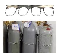 MOKLYF Oxygen Cylinder Rack Indoor Oxygen Tank Cylinder Bracket for Wall, Nitrous/Gas Cylinder Carrier Fixed Holder, Clinics/Factories Oxygen Cylinder Protective C(Four