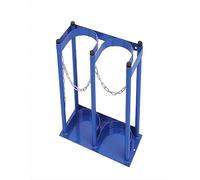 MOKLYF Oxygen Tank Holder Oxygen Cylinder Rack Height 15.8", Clinic/Home Tiny Tank Carrier Holder, Oxygen Cylinder Stand to Protect Gas Canister, Easy to A(44x20.5x40cm/17.3x8.1x15.8