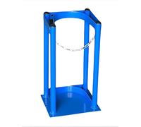 MOKLYF Oxygen Tank Holder Oxygen Cylinder Rack Height 15.8", Clinic/Home Tiny Tank Carrier Holder, Oxygen Cylinder Stand to Protect Gas Canister, Easy to A(23.3x20.5x40cm/9.3x8.1x15.8