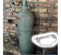 MOKLYF Oxygen Tank Stand Steel Wall-Mounted Cylinder Bracket, 9.8 IN Inlet Gas Cylinder Storage Rack for Nursing Homes/Emergency Room(1 Bottle(12.6 in)
