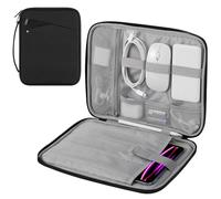 MoKo 12.9-13 Inch Tablet Sleeve Carrying Case with Handle, Padded Protective Travel Bag for 13 inch iPad Air M3 2025, 13" iPad Pro M4 & Air M2 2024, Pro 12.9, Galaxy Tab S9/S8 Plus 12.4", Black