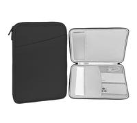 MoKo 12.9 Inch Tablet Sleeve Bag, Compatible with 13 Inch New iPad Pro M4 & Air M2 2024, iPad Pro 12.9 inch M2&M1, Galaxy Tab S8+/S9+ 12.4", Waterproof Bag Carrying Case with Pocket, Dark Gray