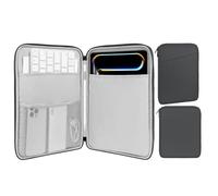 MoKo 12.9 Inch Tablet Sleeve Bag, Compatible with 13 Inch New iPad Pro M4 & Air M2 2024, iPad Pro 12.9 inch M2&M1, Galaxy Tab S8+/S9+ 12.4", Waterproof Bag Carrying Case with Pocket, Dark Gray