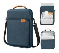 MoKo 12.9 Inch Tablet Sleeve Bag, Fits with 13 Inch New iPad Pro M4 & Air M2 2024,iPad Pro 12.9 M2&M1,Surface Laptop Go 12.4,Galaxy Tab S8+/S9+ 12.4,Handle Carrying Case with Shoulder Strap, Indigo