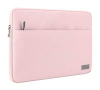 MoKo 13-13.3 Inch Laptop Sleeve Fits 13" MacBook Air M2/M1 2022-2018, 13"/14" MacBook Pro M2/M1 2022-2016, surface pro 8, iPad Pro 12.9, Notebook Computer Case Cover Bag with Pocket, Pink