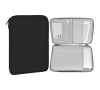 MoKo 13.3-14 Inch Laptop Sleeve Case, Fits MacBook Neo (A18 Pro), MacBook Air 13 inch M5, Mac Pro 14 M5 Pro/Max, Protective Bag Carrying Case with Pocket, Black