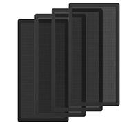 MoKo 140 x 280mm PC Case Magnetic Dust Mesh Filter, 0.5mm PVC Mesh Hole Computer Cooler Fan Dust Filter, Magnetic Frame Dustproof Mesh Filter Cover Fan Filter Grills for Computer PC Case - 4PCS