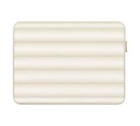 MoKo 15.6 Inch Puffy Laptop Sleeve, Laptop Carrying Bag Compatible with MacBookAir 15" / Pro 14" M4/M3/M2 2025/2024/2023, Galaxy Tab S10 FE Ultra 14.8" 2025, Notebook Travel Bag, Milky White