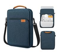 MoKo 15 Inch Laptop Sleeve Bag Fits MacBook Air 15" M2 2023, MacBook Pro 14" M2 2023, Galaxy Tab S9 Utra 14.6" 2023, Handle Carrying Case with Shoulder Strap, Indigo