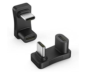 MoKo 180 Degree USB-C Adapter, U-Shape Angle with PD 100W/10Gbps
