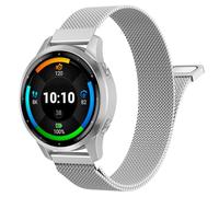 MoKo 18mm Magnetic Stainless Steel Mesh Band Compatible with Garmin Watch | For Venu 4 41mm | 3S | 2S, Vivoactive 4S, Forerunner 265S | 255S, Quick Release, Adjustable Magnetic Closure, for Men & Women