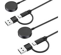 MoKo 2-in-1 Charger Compatible with Samsung Galaxy Watch 8/7/Ultra/6/5/4/3