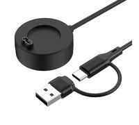 MoKo 2 in 1 Watch Charger Compatible with Garmin, Black