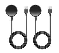 MoKo 2 Pack Charger Compatible with Samsung Galaxy Watch 7/Ultra/FE/6/6 Classic/5/5 Pro/4/4 Classic/3/Active 2/Active, Magnetic Charging Dock with 1M USB Charging Cable