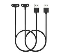 MoKo 2-PACK Charger Compatible with Ticwatch Pro 5/Pro 3 Ultra GPS/Pro 3 GPS/Pro 3 LTE/Pro X/E3, Magnetic Charger Dock Portable Charging Station with 3.3ft/100cm USB Cable Cord, Black