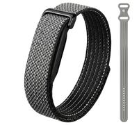 MoKo 2 Pack Loop Bands Compatible with Fitbit Air Fitness Tracker | Performance Woven Nylon & Active Silicone, Workout-Friendly, Adjustable Replacement Sport Straps for Men Women