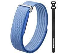 MoKo 2 Pack Loop Bands Compatible with Fitbit Air Fitness Tracker | Performance Woven Nylon & Active Silicone, Workout-Friendly, Adjustable Replacement Sport Straps for Men Women