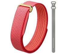 MoKo 2 Pack Loop Bands Compatible with Fitbit Air Fitness Tracker | Performance Woven Nylon & Active Silicone, Workout-Friendly, Adjustable Replacement Sport Straps for Men Women