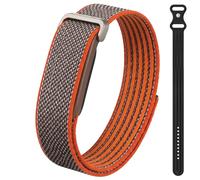 MoKo 2 Pack Loop Bands Compatible with Fitbit Air Fitness Tracker | Performance Woven Nylon & Active Silicone, Workout-Friendly, Adjustable Replacement Sport Straps for Men Women