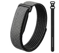 MoKo 2 Pack Loop Bands Compatible with Fitbit Air Fitness Tracker | Performance Woven Nylon & Active Silicone, Workout-Friendly, Adjustable Replacement Sport Straps for Men Women