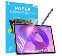 MoKo 2 Pack Paperfeel Screen Protector for Lenovo Idea Tab Plus 12.1" 2025/Tab K12, Anti-Glare Matte PET Film for Drawing and Writing Like on Paper, High Touch Sensitivity, Case-Friendly