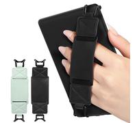 MoKo 2 Pack Security Hand Strap for 6-8" Kindle eReaders Fire Tablet-Kindle/Kobo/Voyaga/Lenovo/Sony E-Book Tablet, High-Elasticity Versatile Hand Strap Lightweight Finger Grip Holder,Agave Green+Black