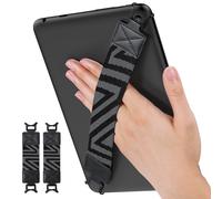 MoKo 2 Pack Universal Hand Strap Holder for 9-11 Inch Tablets & E-Readers, Compatible with iPad, Galaxy Tab, Kindle Fire HD, One-Handed Use, Case Friendly, Black