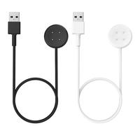 MoKo 2Pack Charger Compatible with Google Pixel Watch 3/Pixel Watch 2, Magnetic Charging Dock with 3.3FT/1M USB Charging Cable Cord for Fitbit Ace LTE/Versa 4/Versa 3/Sense 2/Sense, Black & White