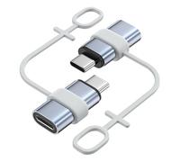 MoKo 2Pack Lightning to USB C Adapter, USB-C Lightning Adapter for iPhone 15/16 Pro/16 Pro Max/Plus, Galaxy S24, iPad, iPhone to USB C Adapter for Charging/Data Sync, Gray