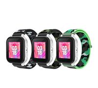 MoKo 3 Pack Nylon Kids Watch Band Compatible with Gizmo Watch 3/2/1, Gabb Watch 3e/3/2/1, Sync UP/Cosmo JrTrack, 20mm Breathable Adjustable Hook & Loop Replacement for Boys & Girls,Bk+AGren+Gren