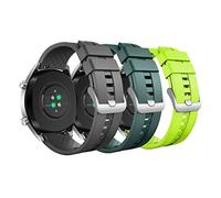 MoKo 3 Pack Straps Compatible with Huawei Watch GT6 46mm/GT5/GT4/GT3/GT2/GT2e/GT6-GT2 Pro/GT Runner/Huawei Watch 5/4/3/4-3 Pro, 22mm Soft Silicone Sport Band for Women Men, G/AG/L