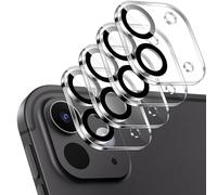 MoKo 4-Pack Camera Lens Protector Fit iPad Pro 11 Inch/iPad Pro 13 Inch M4/M5 2024/2025 Released, Scratch-Resistant 9H Tempered Glass Sticker, Clear