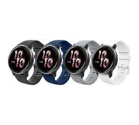 MoKo 4 Pack Straps Compatible with Garmin Vivoactive 4S/Venu 3S/Venu 2S/Forerunner 265S/255S/255S Music/Vivomove 3S, 18mm Soft Silicone Replacement Watch Band Sport Wristband, Multi Color A