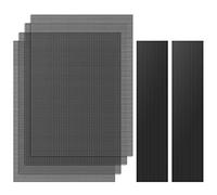 MoKo 400x300mm DIY PC Case Dust Mesh Fan Filter, 1mm Hole, 4 PCS, Black | DIY Cut-to-size Design, Magnetic Frame, PVC mesh, Dustproof without Sacrificing Heat Dissipation, Easy Installation