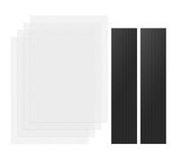 MoKo 400x300mm DIY PC Case Dust Mesh Fan Filter, 1mm Hole, 4 PCS, White | DIY Cut-to-size Design, Magnetic Frame, PVC mesh, Dustproof without Sacrificing Heat Dissipation, Easy Installation