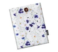 MoKo 6-7" 6-7" for Kindle Colorsoft, Kindle Paperwhite 12th Gen 2024, Kindle 2022-2016, Bindle Pouch for Oasis/Voyage/Kobo Ereader, White Blue