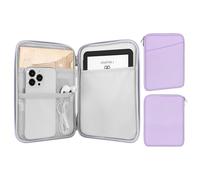 MoKo 6-7" eReader Sleeve Bag for iPad Mini 7 (A17 Pro)/6/5/4/3/2, 7" ereader Colorsoft Signature Edition, 6" ereader 11th/10th/8th Gen, 6.8" ereader Paperwhite 11th/10th Gen 2021/2018, Lilac