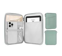 MoKo 6-7" eReader Sleeve Bag for iPad Mini 7 (A17 Pro)/6/5/4/3/2, 7" ereader Colorsoft Signature Edition, 6" ereader 11th/10th/8th Gen, 6.8" ereader Paperwhite 11th/10th Gen 2021/2018, Bodhi Green