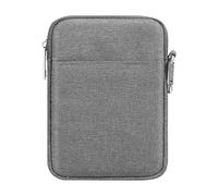 MoKo 6-7 Inch Kindle Sleeve Bag, Protective Nylon Cover, Compatible with Kindle Colorsoft, Paperwhite, Fire, Oasis, Kobo Glo HD, Tolino Shine 2HD, Dark Gray