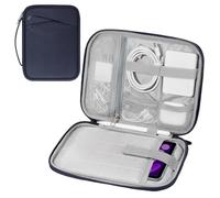 MoKo 7-8 Inch Tablet Sleeve Carrying Case with Handle, Padded Protective Travel Bag for iPad mini A17 Pro 8.3'' 2024, iPad mini 6 8.3" 2021, i-Pad Mini 5 7.9" 2019, Indigo